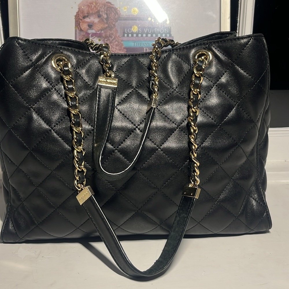 Michael Kors Black Quilted Leather Susannah Shoulder Bag Amazing Condition - Picture 8 of 12